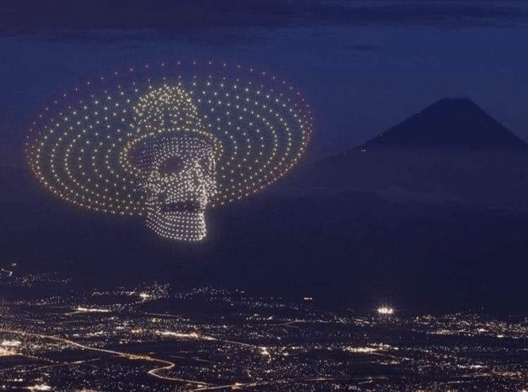 drones dia de muertos