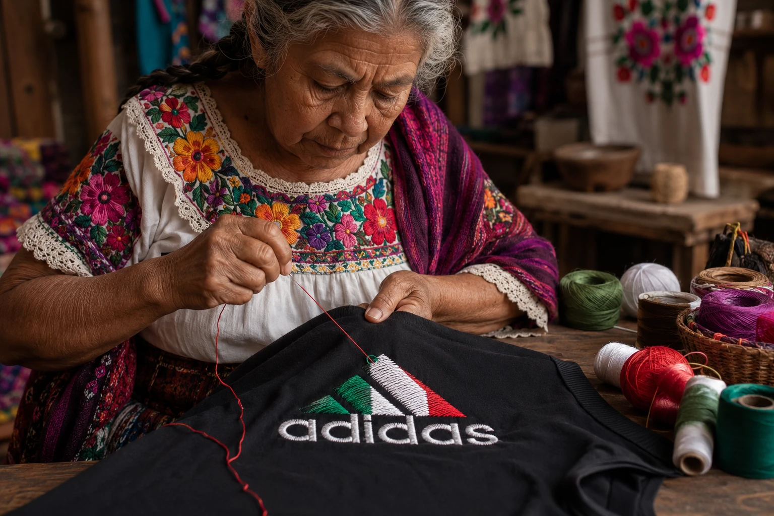 adidas logo embroidery